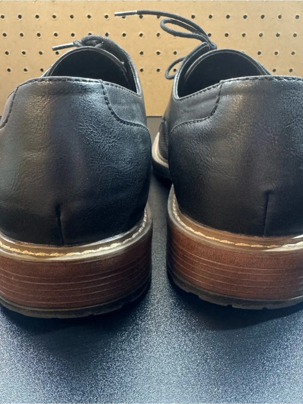 Perry Ellis Portfolio Grand Wide Black Men’s Dress Shoes Size 12